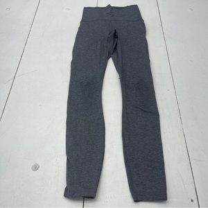 Lululemon Train Times 7/8 Pant 25” Heathered Black Women’s Size 2 W5AOPS.